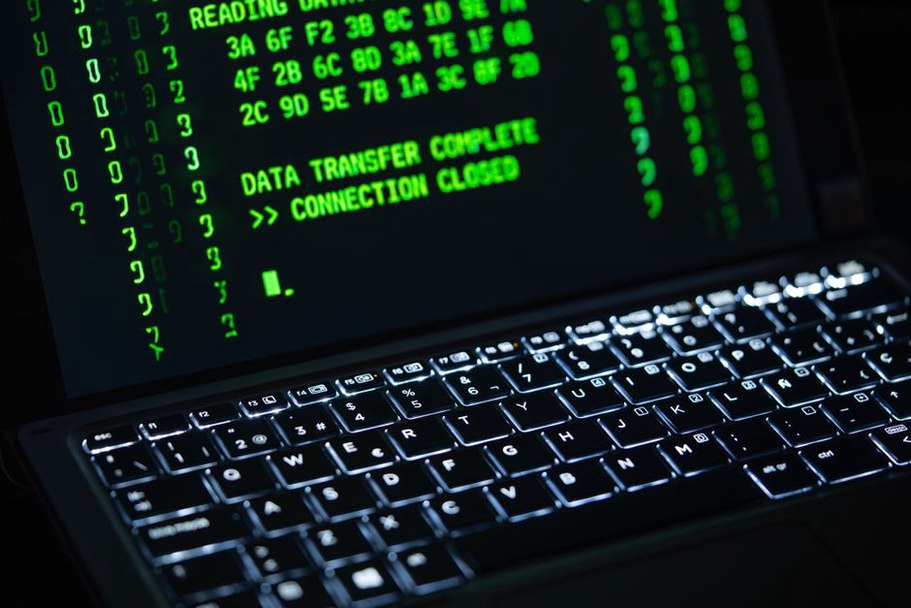 cybersecurity student running network diagnostics in terminal