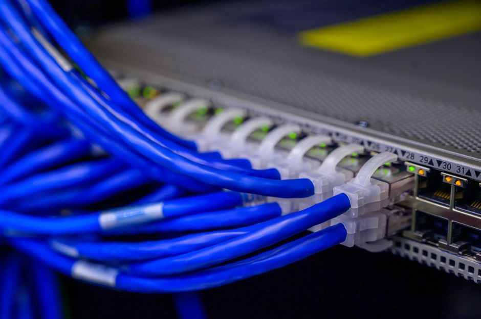 Windows network adapter properties with DNS server addresses filled in