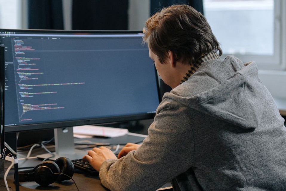 Developer reviewing public details on a coding profile