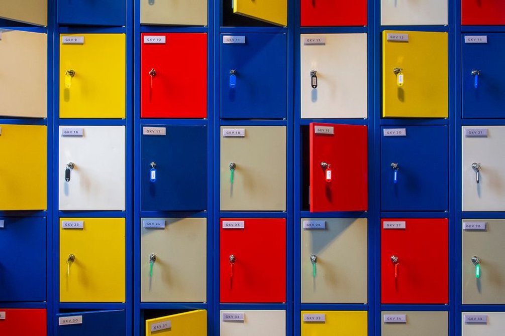 Key access is separated from stored records